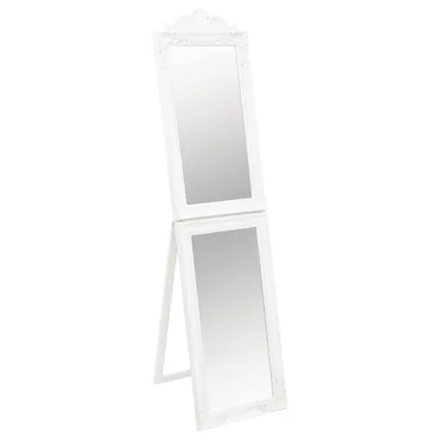 Zdjęcie produktu dla vidaXL Lustro stojące białe 45x180 cm