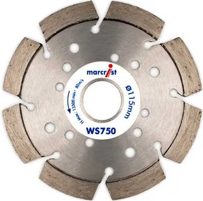 Produktbild von Marcrist Diamanttrennscheibe WS750 ⌀ 115 x 22,2 mm
