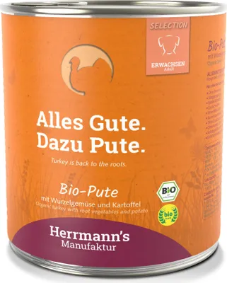 Immagine prodotto di Herrmanns Dog AdultPute, Steckrübe, Kartoffeln & Fenchel 800gx6