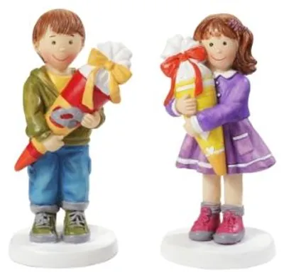 Produktbild von Figur Schuljunge mit Schultüte Einschulung