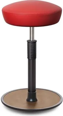 Produktbild von Sitz- Stehhocker Free Tall Hutsitz Boxmark Leder Rot schwarz /Natur.