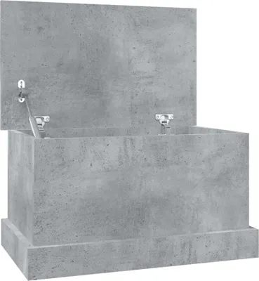 Produktbild von vidaXL Truhe Betongrau 50x30x28 cm Holzwerkstoff