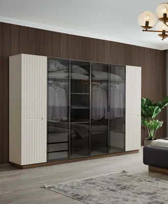 Produktbild von Stilvoller Kleiderschrank Moderner Glasschrank Schlafzimmer Schränke