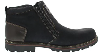 Imagen del producto de Botas de invierno para hombre Rieker, forro cálido, color negro, para uso casual