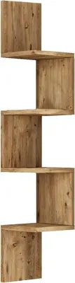 Produktbild von Regal Kalliope, Gestell, Wandregal, Mehrzweckregale, 22x22h117 cm, Eiche