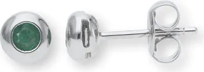 Produktbild von JuwelmaLux Ohrstecker 585 Weißgold mit Smaragd JL10-06-1821