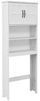 Produktbild von Badezimmer-Waschtisch mit Stauschrank, Doppeltš¹rschrank und verstellbarem Einlegeboden.