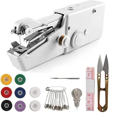 Produktbild von Nähmaschine Mini Elektrische Tragbare Handnähmaschine Einfach Bedienen Mini-Nähmaschine Handheld Nähen Reise-Nähset Nähset Hand Sewing Machine