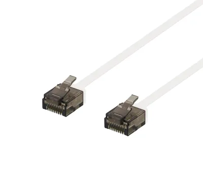 Immagine prodotto di Cavo patch DELTACO Cat6a, piatto, 1,5 m, bianco