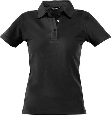 Produktbild von DASSY® Leon Women Poloshirt für Damen SCHWARZ Gr.S Länge: STANDARD