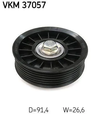 Produktbild von SKF VKM 37057 Umlenkrolle Keilrippenriemen für LAND ROVER Range Rover Sport (L320) für JAGUAR XF (J05, CC9)