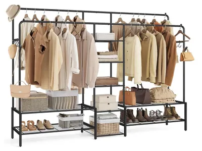Produktbild von Kleiderständer – Kleiderorganisator – Kleideraufbewahrung – Tragkraft 246 kg – 45 x 195 x 172,8 cm