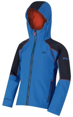 Produktbild von Regatta Kinder Softshelljacke Acidity II mit reflektierenden Details, Farbe:Rosa, Kinder Größen:128