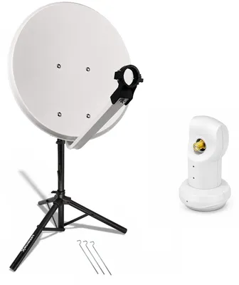 Produktbild von PremiumX SAT Anlage 80cm Satellitenschüssel Single LNB Dreibein-Stativ