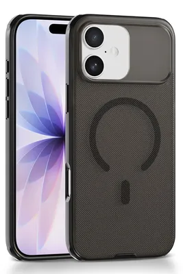 Produktbild von Mobigear Stoßfeste Grifffolie für iPhone 17 mit MagSafe-Funktion, Hartschalenhülle, Rückseite - Schwarz
