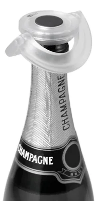 Champagnerverschluss Gush, Kunststoff/Silikon, transparent, Ø 8,2 cm