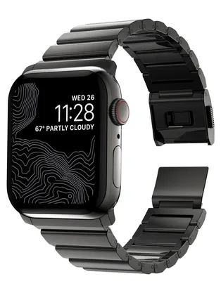 Image de Bracelet en acier Nomad V2 Apple Watch 46mm noir