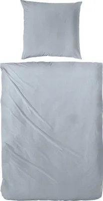 Produktbild von Hahn Biber Bettwäsche 135x200 cm + 80x80 cm Grau Bettbezug
