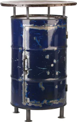 Immagine prodotto di Tavolino Gilde, "Barrel", legno di mango,Poliuretano1, lungh. 76 cm, largh. 76 cm, alt. 116 cm 84183 /non è possibile la spedizione di pacchi/ritiro a Wiesloch o spedizione su pallet con sovrapprezzo