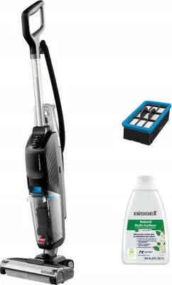 Produktbild von Bissell CrossWave HF2 Select, Stabstaubsauger, Beutellos, Schwarz, Blau, Grau, 0,75 l, 0,58 l, Trocken&Nass