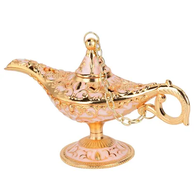 Productafbeelding van Wenskaars, Europees vintage design, decoratieve theelichthouder, cadeau, goud, roze
