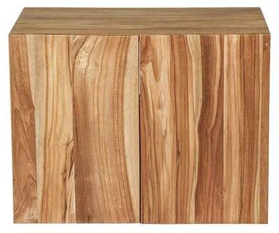 Produktbild von Hängender Waschtisch Unterbau Teakholz 80 cm massiv