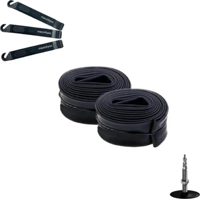 Image de Chambre à air Schwalbe 2 x SV19 longue (27,5", 28", 29") avec démonte-pneu maxxi4you