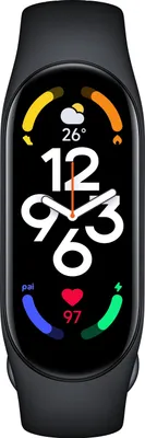Produktbild von Xiaomi Mi Smart Band 7 Schwarz, Fitness-Tracker, bis 14 Tage Akkulaufzeit, 5 ATM