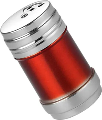 Image de Bocal à épices en acier inoxydable avec couvercle rotatif pour la cuisine Rouge
