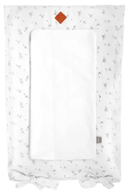 Image de Housse de matelas à langer Melody - 70 x 50 cm - Blanc | par SEVIRA KIDS