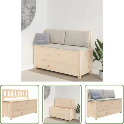 Produktbild von The Living Store Sitzbank 110x41x76,5 cm Massivholz Kiefer