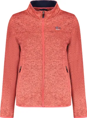 Produktbild von Rosa Damen-Sweatshirt mit Reißverschluss und Stickerei - Norwegen 1963