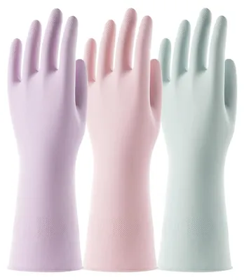 Productafbeelding van Herbruikbare Huishoudhandschoenen Natuurlatex M 3 Paar