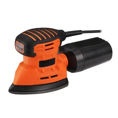 Produktbild von DOVAMAN Deltaschleifer, 130W, bis zu 12000 U/min, 12 Stück Schleifpapiere (140x140x80mm), Orange