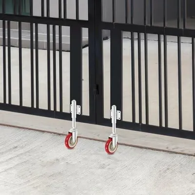 Produktbild von Torrolle 100 mm mit Feder, Tragkraft bis 100 kg für Gartentore und Metalltore, 2er Set