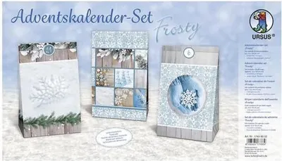 Produktbild von Adventskalender-Set Geschenktüten Frosty 12x19x6cm