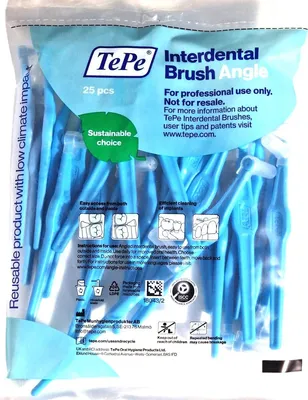 Produktbild von Tepe Angle Interdental Brush 0.6mm Blue 25 Pack