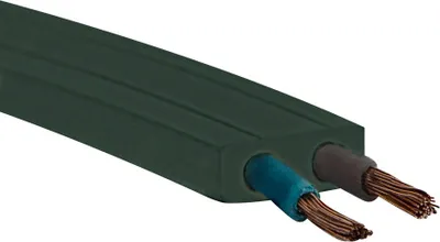 Produktbild von 6m Illu-Flachbandkabel H05RNH2-F 2x1,5mm² Dunkelgrün -> bereits auf 6m geschnitten