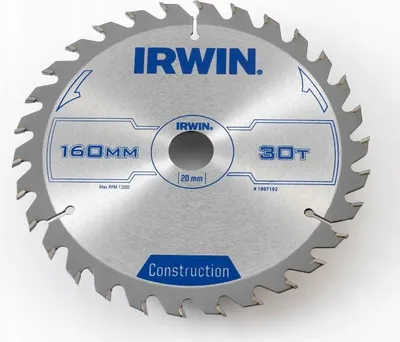 Productafbeelding van Irwin schijfzaag, hardmetalen tanden, 160 x 20 x 30T