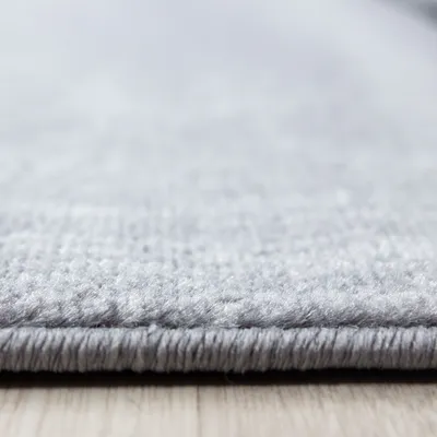Produktbild von Kurzflor Teppich Pago Läufer, Farbe: Schwarz, Größe:80x300 cm
