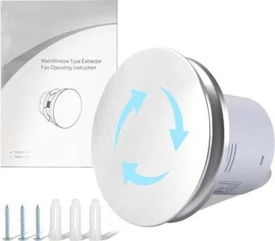 Obrázek produktu pro 100mm zpětný ventilátor s klapkou pro koupelny, kuchyně, toalety, obývací prostory, kanceláře, sklepy a skladové prostory