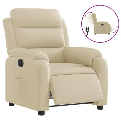 Produktbild von vidaXL Relaxsessel Elektrisch Creme Stoff