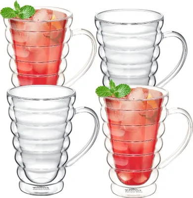 Produktbild von Wilmax Doppelwandglas Becher 250 ml 4er Set WL-888423/A4