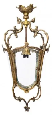 Image de Casa Padrino Baroque Lampe à suspendre Laiton Oxydé Style Antique Lanterne de plafond - Restaurant - Lampe d'hôtel Lanterne