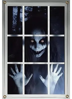 Productafbeelding van Halloween deurdecoratie, griezelig, geschikt voor binnen en buiten, feestdecoratie, raamdecoratie, tuinaccessoires