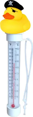 Produktbild von Schwimmendes Poolthermometer, leicht ablesbares Wasserthermometer im Entendesign für Außen- und Innenschwimmbäder, Spas, Whirlpools, Aquarien