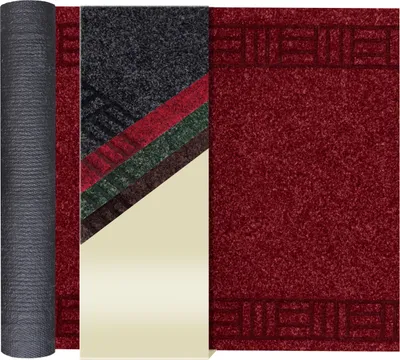 Produktbild von Primaflor Schmutzfangläufer PRIMAVERA 66x100 cm Rot Sauberlauf Meterware für Flur & Eingang, 8 mm