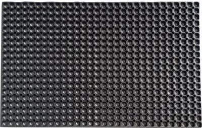 Produktbild von Fußmatte Gummi rutschfest und witterungsbeständig bei Regen und Schnee Fußabtreter, zuschneidbar als Schmutzfangmatte und Sauberlaufmatte Fußabstreifer für Außen und Innen, schwarz - 80 x 120 cm