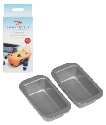 2 Mini Cakeformen 18,5x8x4 cm, Kohlenstoffstahl, Antihaft