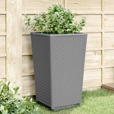 Obrázek produktu pro květináč 2 ks Světle šedý 32,5x32,5x57 cm PP